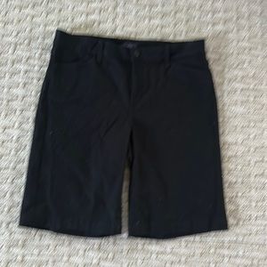 NYDJ Mid Rise Lift Tuck Technology Denim Bermuda Shorts Black Womens Size 12